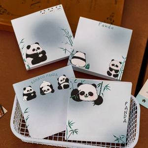 Bloc-notes carrés mignons à l'effigie de panda pour les élèves du primaire, fournitures scolaires essentielles pour la rentrée, pour les études et la rédaction de messages - Product Image 5