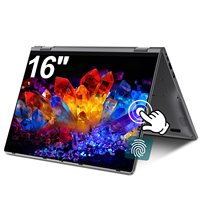 Nouvel ordinateur portable AMD Ryzen 3 3300U 16 pouces, 16 Go de RAM, 512 Go de SSD, écran tactile 2 en 1, convertible à 360 degrés, lecteur d'empreintes digitales, Windows 11 Home, IPS