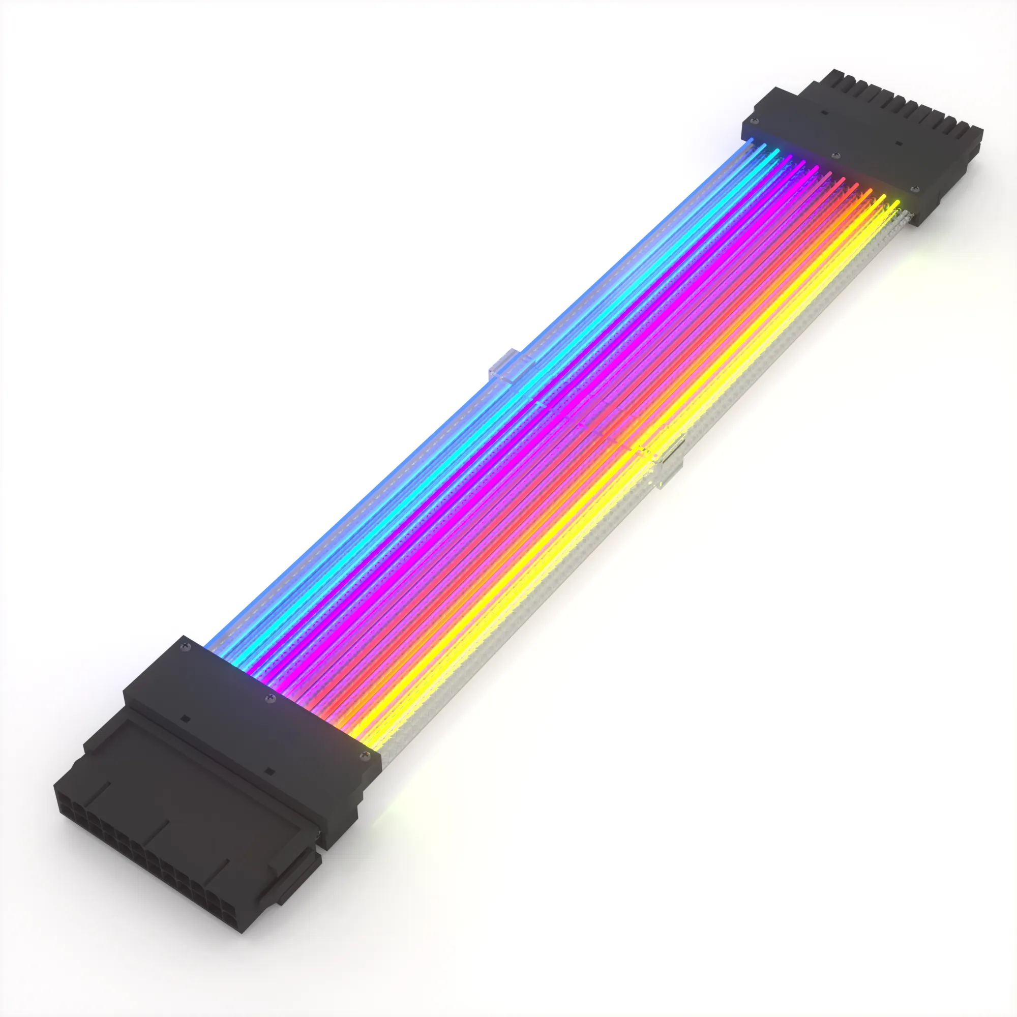 Innovation 24Pin RGB Straight Cable Extension Cable Power Supply Cables For Gaming PC Synchronous Single headlight