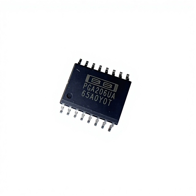 New and Original PGA206UA Programmable Gain Amplifier IC SPI Interface Low Noise Single Channel Package Integrated Circuit