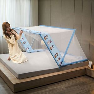 Moustiquaire et baldaquin pliables autoportants 100 % polyester pour adultes, installation gratuite, usage domestique, été - Product Image 2