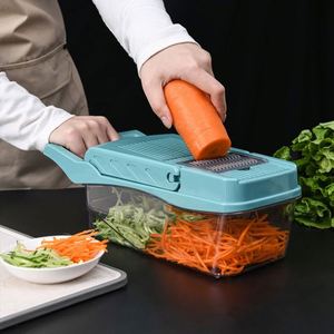 Kitchen Accessories Multi-functional Handheld <b>Vegetable</b> <b>Cutter</b> Manual 3-Piece Stainless Steel Blade Reusable Eco-Friendly Fruit - Product Image 4