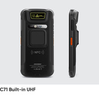 Computadora Portátil Resistente con Lector RFID UHF Integrado C71, Escáner de Códigos de Barras 1D/2D, Android 13, IP65, Pantalla de 5.2 Pulgadas, 4G
