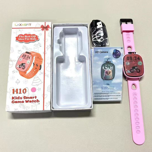 Montre de jeu H10 avec écran de 1,9 pouce, 18 jeux intégrés, appareil photo, comptage des pas, cadeau pas cher pour les enfants, les garçons et les filles - Product Image 4