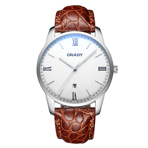 <span class=keywords><strong>Montre</strong></span> de luxe à quartz pour <span class=keywords><strong>homme</strong></span>, bracelet en acier inoxydable et cuir, étanche, date, chronographe, vente en gros d'usine - Product Image 3