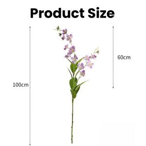 Alta calidad 2 tenedores tela de seda flores de jazmín artificiales <span class=keywords><strong>Malus</strong></span> <span class=keywords><strong>Spectabilis</strong></span> para decoración de boda fiesta hogar centro de mesa - Product Image 2