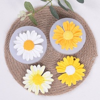 Stampi in Silicone per Candele con Design 3D a Margherita, Ecologici, Non Tossici, Riutilizzabili, per Resina, Cera, Sapone, Argilla, Cioccolato, Lavabili in Lavastoviglie
