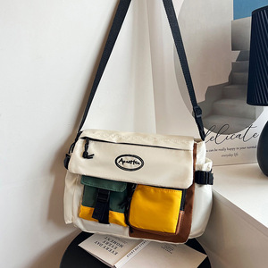 Nuova Borsa a Tracolla Trendy di Marca con Contrasti di Colore per Uomo <span class=keywords><strong>e</strong></span> Donna, Design Casual Sportivo <span class=keywords><strong>e</strong></span> Cool, Borsa in Tela Multicolore - Product Image 6