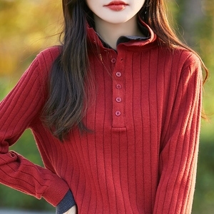 Áo len dệt kim len màu xám kiểu dáng cổ điển Hàn Quốc độc đáo dành cho nữ, tay dài, size XS, phong cách giản dị, thanh lịch, thích hợp cho mù<span class=keywords><strong>a</strong></span> đông - Product Image 6