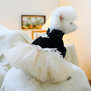 Ropa de poliéster ligera y protectora para mascotas, estilo informal, transpirable, de lujo, para bodas, primavera y verano, para perros pequeños, cachorros y gatos - Product Image 6