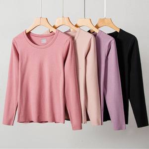 2025 saison hommes femmes anti-bactérien chaud Base chemise coupe ajustée col rond doublé polaire longue <span class=keywords><strong>gélatine</strong></span> costume pour automne vêtements d'extérieur - Product Image 1