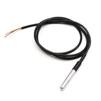 FOCUSENS OEM ODM PT1000 Capteur de température Thermistance Enduit de silicone Sonde de 1.5 mètres avec papier CE ROHS