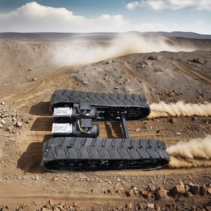 कृषि निर्माण मशीनरी के लिए छोटे हाइड्रोलिक मोटर संचालित क्रॉलर चेसिस कृषि निर्माण मशीनरी के लिए वास्तविक रबर फार्म ट्रक दोनों नए उपयोग किए गए - Product Image 6