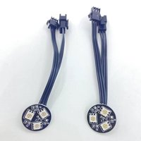 Lumière LED intérieure de 22 mm, 0,72 W, 12 V, pré-câblée, lumière LED à pixels Ws2811