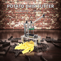 Machine à découper les frites en acier inoxydable de haute qualité, neuve, à dents de loup, manuelle, pour faire des chips de pommes de terre, marque FUWODA 1