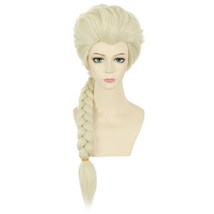Conjunto <span class=keywords><strong>de</strong></span> Peluca <span class=keywords><strong>de</strong></span> Cosplay <span class=keywords><strong>de</strong></span> <span class=keywords><strong>Anna</strong></span>, <span class=keywords><strong>Elsa</strong></span>, <span class=keywords><strong>Frozen</strong></span>, largo, corto, Jerry rizo, pelucas trenzadas, encaje marrón claro, pelucas <span class=keywords><strong>de</strong></span> princesa <span class=keywords><strong>de</strong></span> Anime, alto sintético, <span class=keywords><strong>2</strong></span> unidades, <span class=keywords><strong>2</strong></span> unidades - Product Image 4