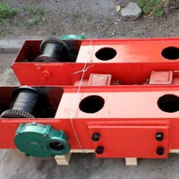 Chariot de fin de course haute résistance résistant à l'usure pour poutre de grue, fonctionnement stable, capacité de charge lourde, chariot électrique durable pour grue au sol