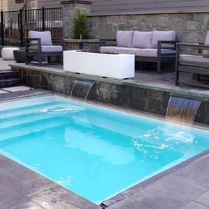 Sang trọng Kích thước nhỏ gia đình inground bể ngâm ngoài trời bơi Spa piscina trẻ em nhà vườn khu nghỉ mát sợi thủy tinh hồ bơi - Product Image 4