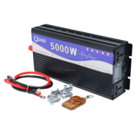 Convertisseur d'énergie solaire à onde sinusoïdale pure 5000W avec écran LCD, double prise DC12V/24V/48V/60V/72V vers AC110V/220V, pour maison, camping-car, hors réseau