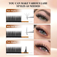 Extensions de cils CoMango Angel Lashes Camellia, cils naturels légers et doux, courbure C/D/LU/LC/LD, cils Medusa
