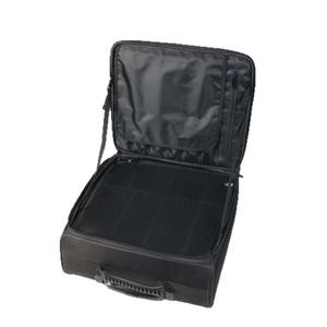 Estuche de Maquillaje Profesional Obox, Caja de Almacenamiento de Cosméticos de Gran Capacidad con Capa Extensible, Apertura con Cremallera, Tela Oxford Negra - Product Image 1