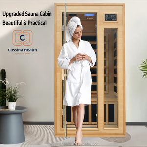 OEM Whosale Dry <strong>Sauna</strong> Solid Wood Hemlock Electric Modern 1-Person Indoor <strong>Sauna</strong> Room For Family Health Use - Product Image 3