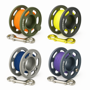 Carrete de <span class=keywords><strong>Buceo</strong></span> Ecológico Oceanic, Carrete de Dedo Compacto de Aluminio, Titanio y Plástico Duradero, Equipo Freedom Gear DR003, Despliegue SMB, <span class=keywords><strong>Buceo</strong></span> - Product Image 2