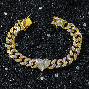 2026 New Hot Selling Simple Design Love Heart Chain <b>Bracelet</b> Hiphop Style Retro Alloy Men's <b>Bracelet</b> Fashion Jewelry Wholesale - Product Image 1