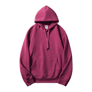Custom Logo Autumn Winter in Stock <b>600gsm</b> Plush Velour Fleece <b>Hoodie</b> Solid Loose Fit Unisex Men Women Warm - Product Image 2
