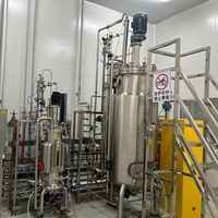 Réacteur à cuve agitée 200KL contrôlé par PLC automatique, cuve sous pression, pompe, moteur, équipement de fermentation bactérienne