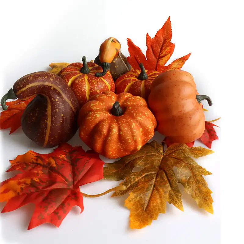 Oogst Nep Kunstmatige Pompoenen Voor Halloween Fall Thanksgiving Decorating Oogst Verfraaien