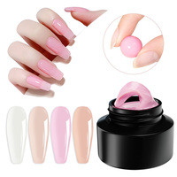 Gel de construction solide non collant pour ongles, extension naturelle, décoration 3D, sculpture, fourniture d'usine, logo personnalisé OEM