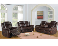Sofá Reclinable Manual de Alta Calidad, Sofás Modulares Giratorios de Cuero Clásico y Madera para Sala de Estar de Lujo, Muebles de Bar y Ocio