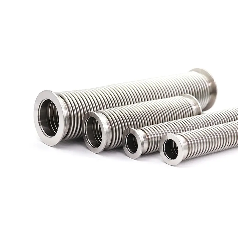 Stainless Steel 304 316l KF Vacuum Bellows Flexible Hose Type Pipe Fitting For Industry Connections