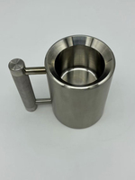 HALA-HM1 6/8/10kg Offre Spéciale acier inoxydable haltère tasses argent sport eau tasse Fitness entraînement bras force lourde