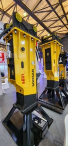 Martillo hidráulico tipo caja SB 81A CON GRASA AUTOMÁTICA para excavadoras de 18-26 toneladas Equipos de construcción con acumulador - Product Image 5