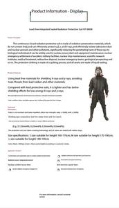 <span class=keywords><strong>Traje</strong></span> profesional de alta calidad, cómodo, duradero, de cuerpo completo, <span class=keywords><strong>traje</strong></span> <span class=keywords><strong>antiradiación</strong></span>, <span class=keywords><strong>traje</strong></span> a prueba de radiación con guantes para botas - Product Image 5