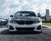 Kit de Carrocería Estilo AD de Fibra de Carbono G20, Alerón Delantero, Difusor, Faldones Laterales para BMW Serie 3 G20 G21 330i M340i Pre Lci