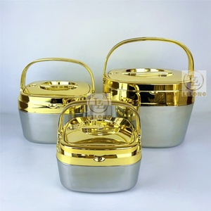 Sang Trọng 2L 5L 10L 3 cái/bộ Thép Không Gỉ Cách Điện Nóng Nồi Thực Phẩm Ấm Soong Container Cho Nhà Dã Ngoại - Product Image 3