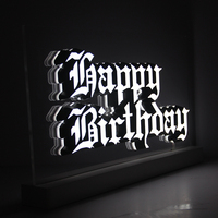 Nouvelle conception d'usine, enseigne en lettres néon LED personnalisées en ABS acrylique, autoportante, multi-scènes, avec télécommande, pour entreprise