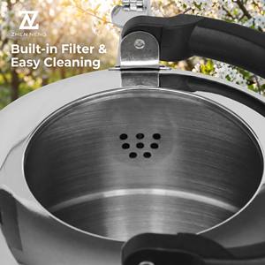 Cooking Tea <strong>Kettle</strong> 304 Stainless Steel for Heavy Use in Workplace Breakrooms and High Volume Construction Site Canteens - Product Image 3
