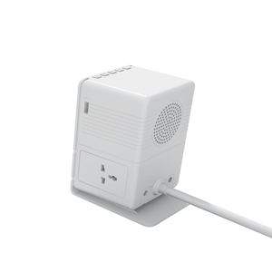 New Arrival hộ gia đình đa chức năng phổ USB mở rộng Ổ cắm điện với Bluetooth Loa kỹ thuật số Đồng hồ báo thức - Product Image 2