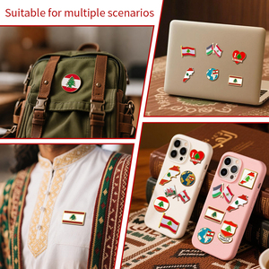 Autocollant personnalisé pour coque de téléphone portable, Émirats arabes unis, Moyen-Orient, avec logo, décoration, badge commémoratif Qatar 3M - Product Image 5