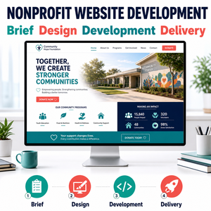 Progettazione e Sviluppo Personalizzati di Siti Web per Organizzazioni Non Profit con Storie sulla Missione, Sistema di Donazioni e Registrazione Volontari - Product Image 4