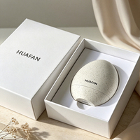 Flacon de parfum miniature rond en verre de 15 ml avec pulvérisateur à pompe, flacon de parfum vide avec étui en coquille d'œuf