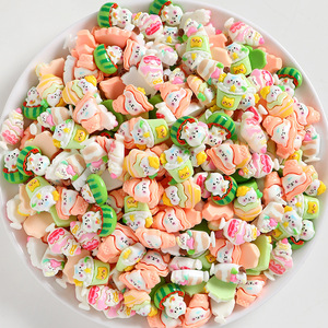 Bán buôn mix thực phẩm tráng miệng hình dạng động vật phẳng trở lại dễ thương Kawaii nhựa cabochons cho đồ trang sức quyến rũ phụ kiện - Product Image 2