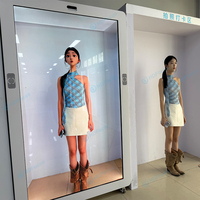 Pantalla LCD Transparente Ultrafina de 21.5, 32, 43, 55, 65, 75 y 86 Pulgadas, Caja Holográfica 3D, Pantalla Publicitaria para Exhibición en Comercios