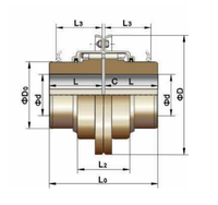 Accouplement à ressort serpentin RSK, type d'installation axiale, pour machines-outils et ventilateurs dans les machines générales
