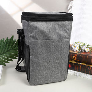 Tas pendingin Foil aluminium kustom bawa pulang 6 botol pengiriman makanan anggur tas pendingin termal terisolasi - Product Image 6