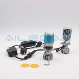 Ailecar Độ Sáng Cao Cao Và Chùm Thấp 5500K-6000K H4 LED Mini Đèn Pha Ống Kính Máy Chiếu Với Màu Xanh Bìa - Product Image 2